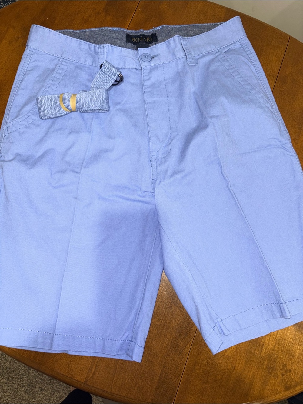 Bogari Light Periwinkle Flat-Front Men’s Shorts
